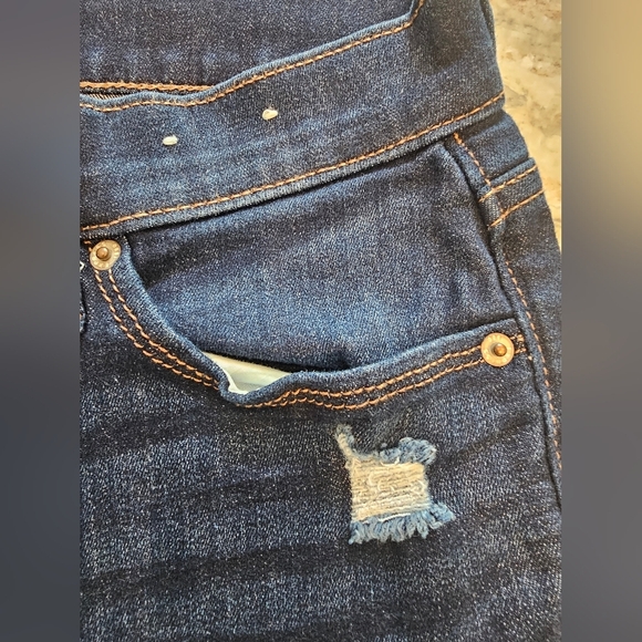 Express Distressed Stretch Mid Rise Legging Jeans 6R - Picture 3 of 11